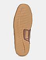 Cole Haan Men Dark Brown Textured Leather Grand Penny Loafers