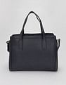 Tommy Hilfiger Solid Blue Cotton Handbags