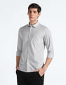 Flying Machine Spread Collar Slim Fit Shirt