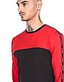 Flying Machine Crew Neck Colour Block Sweatshirt