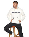 Flying Machine Embossed Logo Hooded Sweatshirt