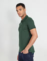 Flying Machine Short Sleeve Solid Polo Shirt