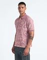Flying Machine Tropical Print Relaxed Polo Shirt