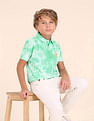 U.S. Polo Assn. Kids Boys All Over Printed Regular Fit Polo Shirt