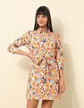 U.S. Polo Assn. Women Floral Printed Shirt Dress