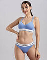 Calvin Klein Underwear Womens Blue Solid Panties