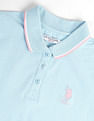 U.S. Polo Assn. Women Tipped Collar Cotton Polo Shirt