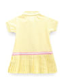 U.S. Polo Assn. Kids Girls Flared Hem Solid Polo Dress