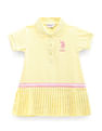 U.S. Polo Assn. Kids Girls Flared Hem Solid Polo Dress