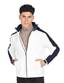 Arrow Sports Hooded Colour Block Jacket
