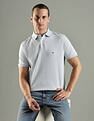 Tommy Hilfiger Striped Regular Fit Cotton Polo T-Shirt