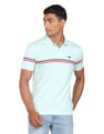 Arrow Sports Horizontal Stripe Cotton Polo Shirt