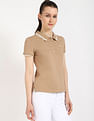 Tommy Hilfiger Solid Slim Fit Cotton Polo Shirt