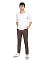 Calvin Klein Men Brown Mid Rise Solid Chinos