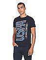 U.S. Polo Assn. Denim Co. Ribbed Neck Brand Print T-Shirt