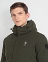U.S. Polo Assn. Denim Co. High Neck Solid Puffer Jacket