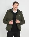 U.S. Polo Assn. Denim Co. High Neck Solid Puffer Jacket