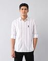 U.S. Polo Assn. Denim Co. Vertical Striped Dobby Regular Fit Shirt