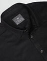 Flying Machine Spread Collar Solid Shirt