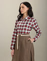 U.S. Polo Assn. Women Tartan Check Oxford Shirt
