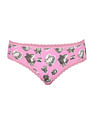 Calvin Klein Underwear Women Pink Floral Print Lace Trim Hipster Panties