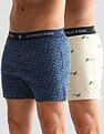 USPA Innerwear Printed Cotton OEX09 Boxers - Pack Of 2