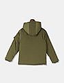 U.S. Polo Assn. Kids Boys Green Hooded Parka Jacket