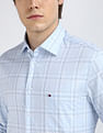 Tommy Hilfiger Melange Large Checked Regular Fit Shirt