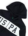 U.S. Polo Assn. Kids Boys Brand Printed Hooded Sweatshirt