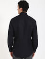 Tommy Hilfiger Solid Regular Fit Plain Woven Shirt