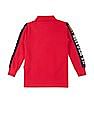 U.S. Polo Assn. Kids Long Sleeve Brand Panelled Polo Shirt