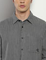 Calvin Klein Slim Fit Vertical Stripe Shirt