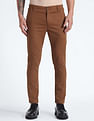 Flying Machine Slash Slim Tapered Fit Solid Trousers