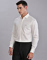 Tommy Hilfiger Self-Design Regular Fit Plain Woven Shirt