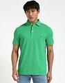 Tommy Hilfiger Solid Slim-Fit Cotton Polo Shirt