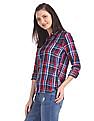 U.S. Polo Assn. Women Long Sleeve Check Shirt