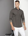 Calvin Klein Brand Print Poplin Shirt