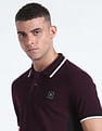 Flying Machine Colour Block Cotton Polo Shirt