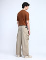 Flying Machine Cobain Loose Fit Mid Rise Cargos