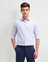 Arrow Slim Fit Dobby All-Over Pattern Shirt