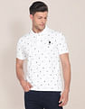 U.S. Polo Assn. Monogram Print Cotton Polo Shirt