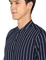 Flying Machine Vertical Stripe Cotton Twill Shirt