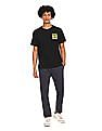 U.S. Polo Assn. Denim Co. Men Black Crew Neck Graphic Print T-Shirt
