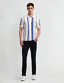 U.S. Polo Assn. Denim Co. Muscle Fit Vertical Striped Polo Shirt