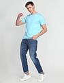 Flying Machine Slash Slim Tapered Fit Stone Wash Classic Vintage Jeans