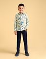 U.S. Polo Assn. Kids Boys Regular Fit Floral Boys Shirt