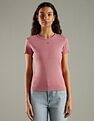 Tommy Hilfiger Solid Slim Fit Cotton T-Shirt