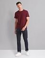 AD by Arvind Pure Cotton Solid T-Shirt