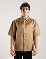 Calvin Klein Jeans Solid Regular Fit Satin Woven Shirt