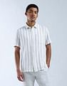 Flying Machine Regular Fit Vertical Striped Digitopia Shirt